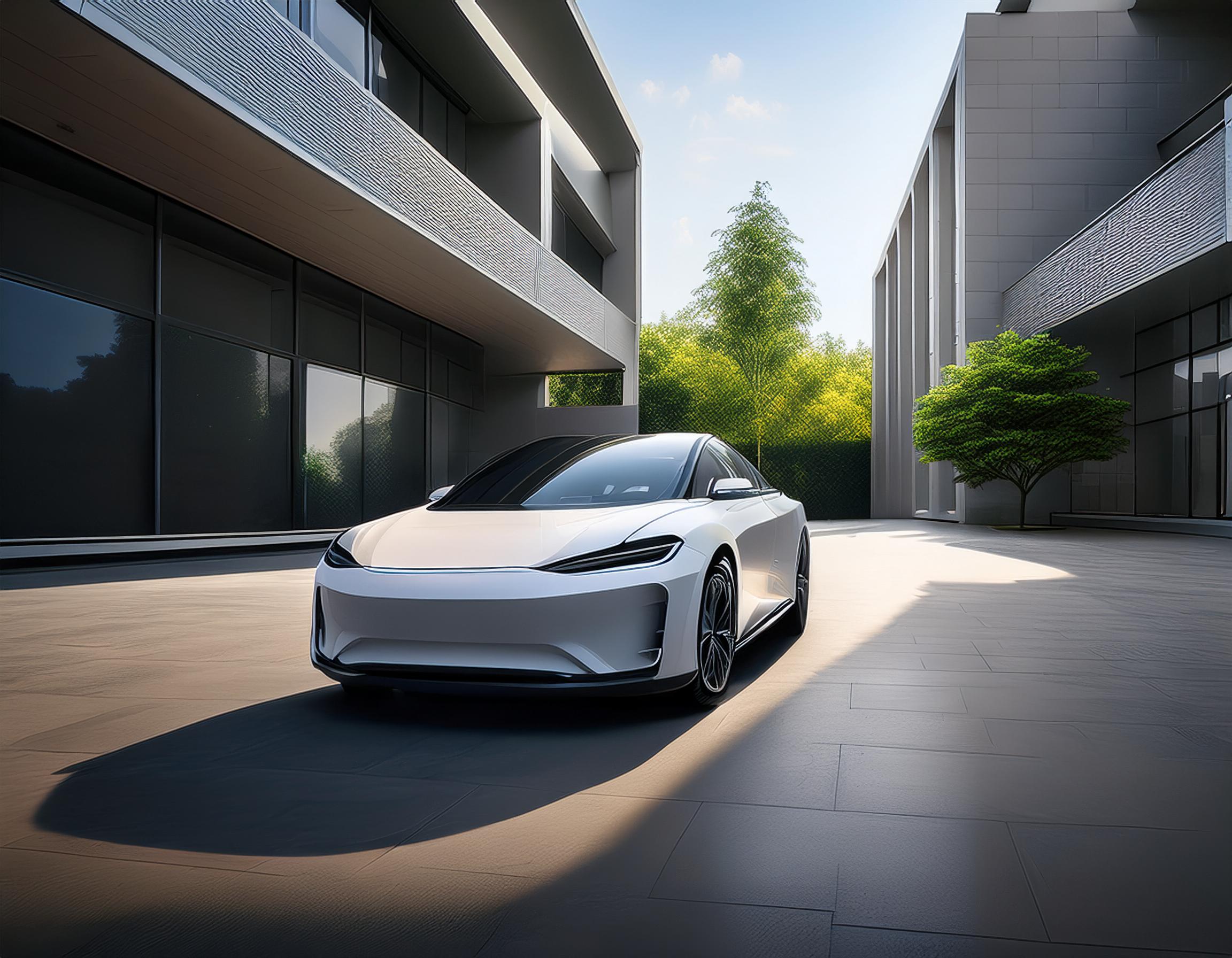 Technische Fahrzeugprüfung in einer Garage