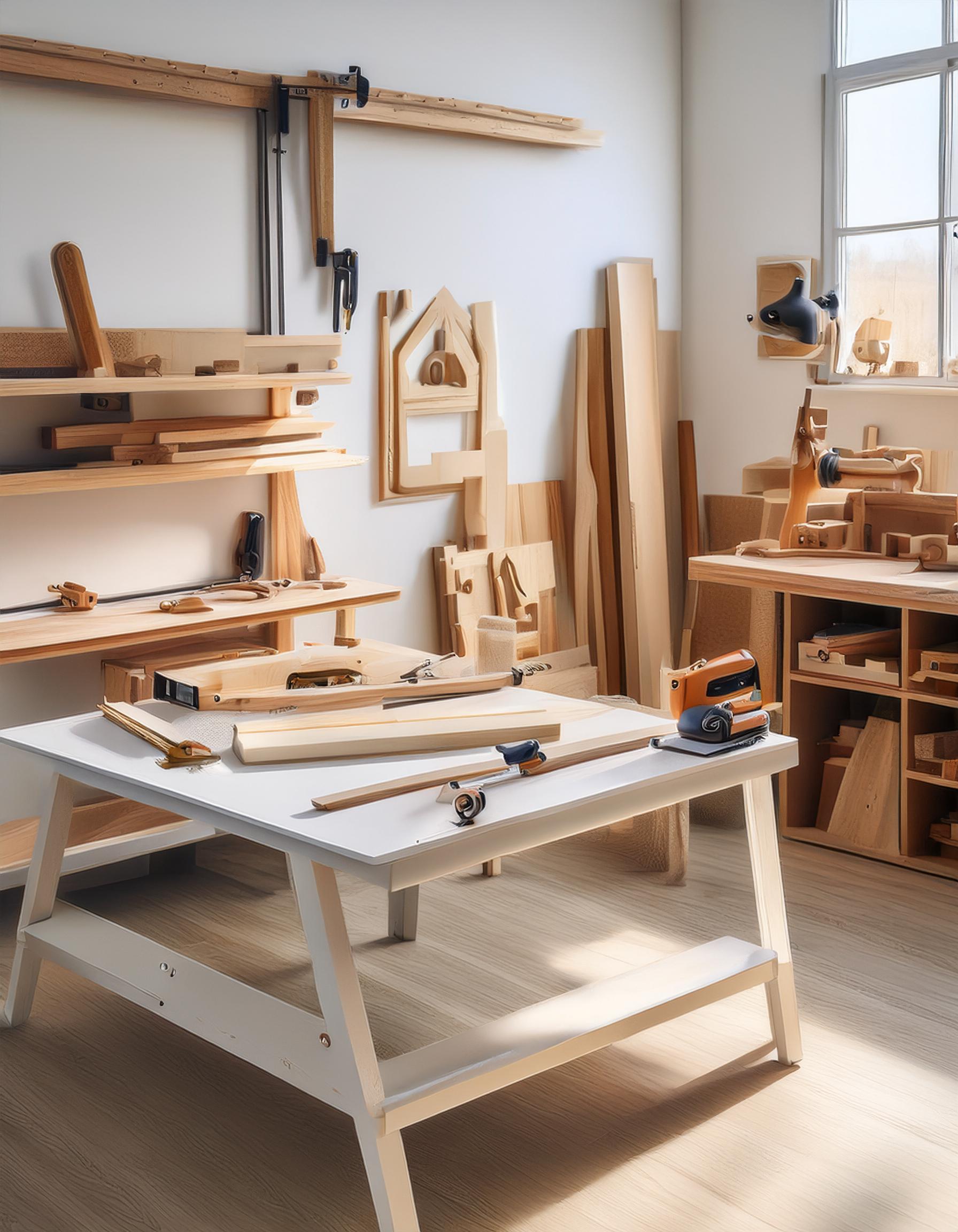 Moderne Werkstatt mit Prüfgeräten für Fahrzeugüberprüfung