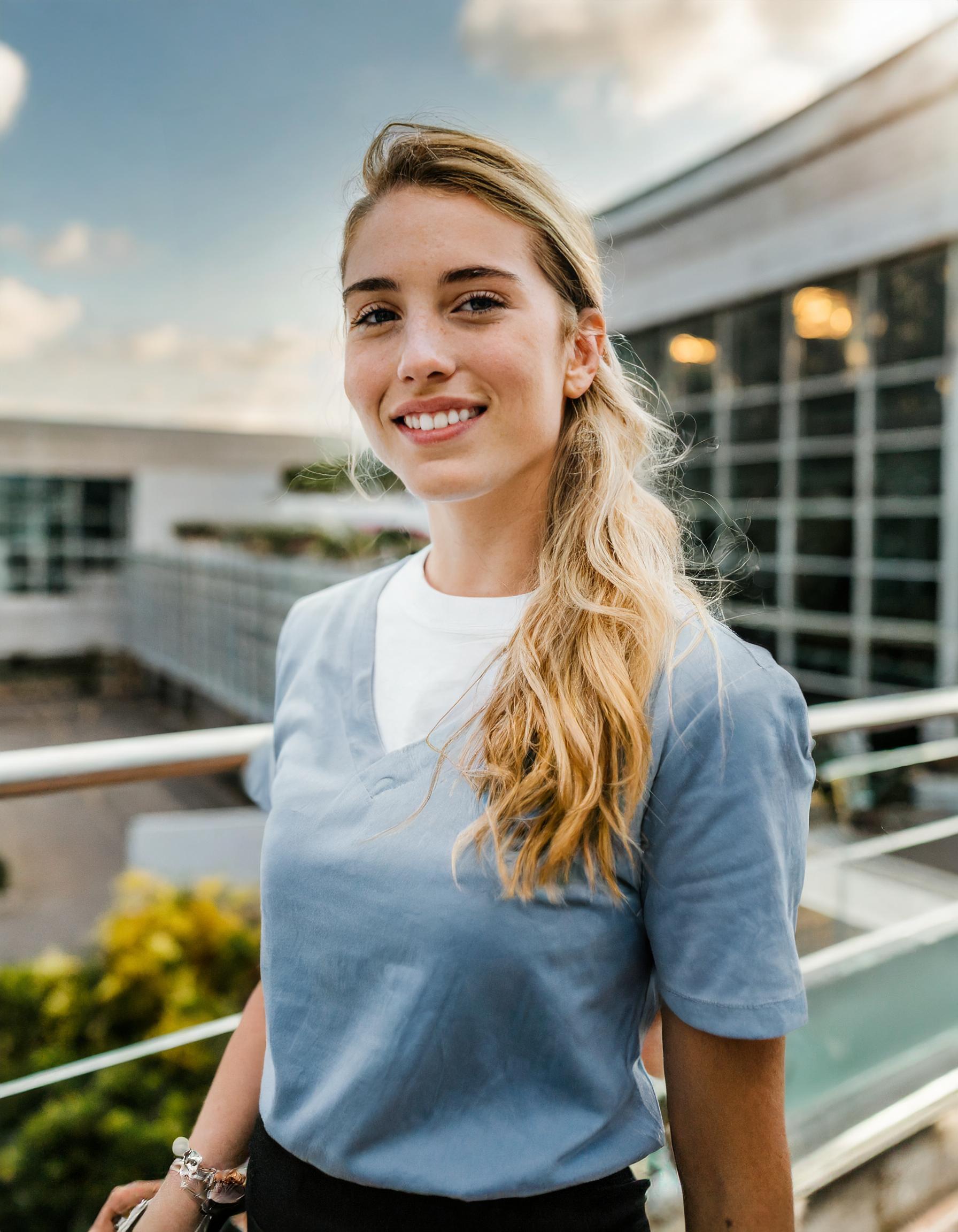 lächelnder Mensch, positive Stimmung