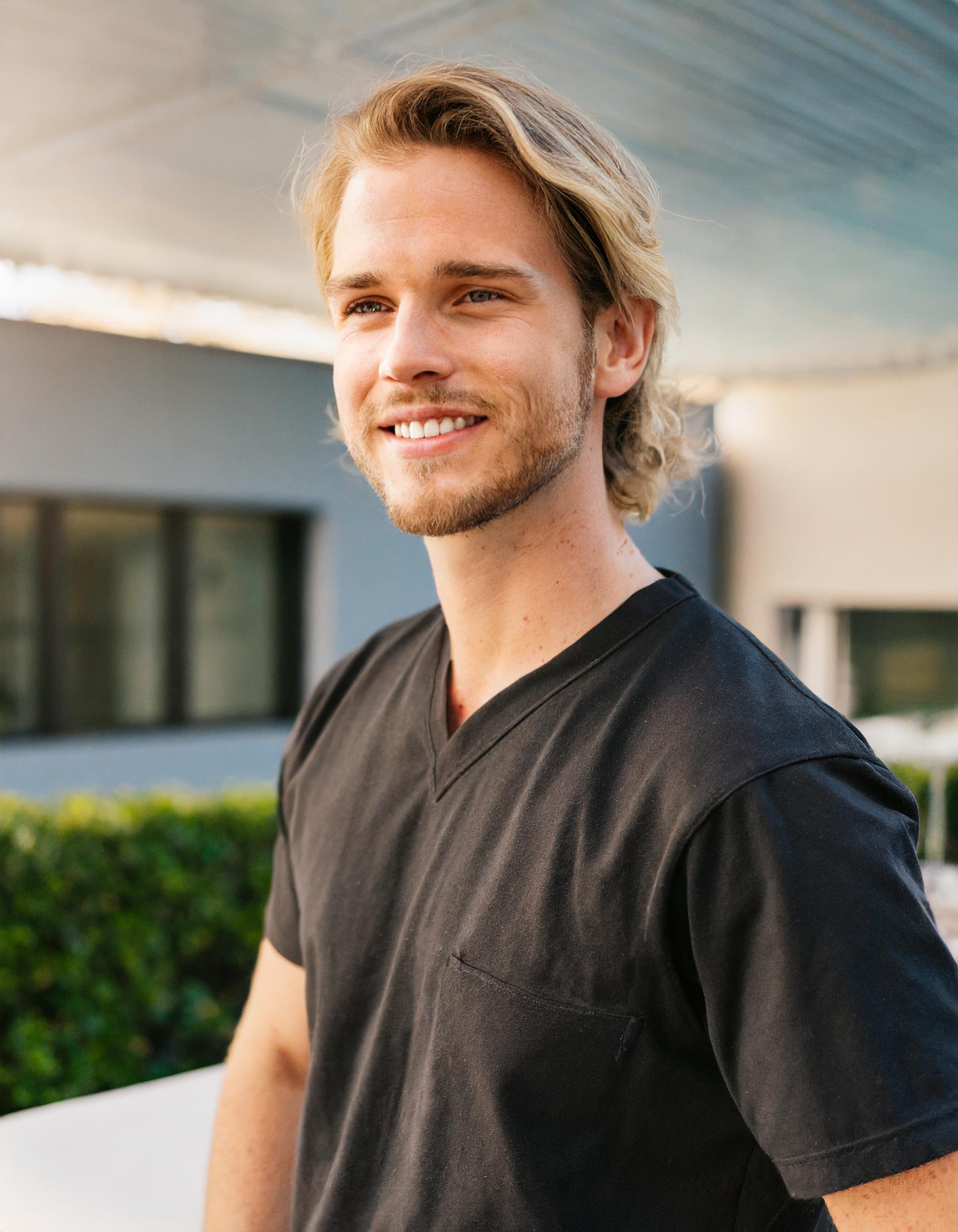 lächelnder Mensch, positive Stimmung